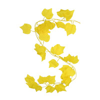 Guirlande de lierre de verdure artificielle feuilles de vigne d'érable pour plantes suspendues pour la fête des mères Pâques Noël Retour École