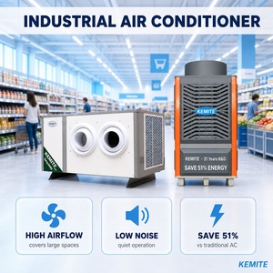 เครื่องปรับอากาศอุตสาหกรรม Kemite รุ่น R410A คอมเพรสเซอร์แบบ Scroll ระบบ Evaporative Split แบบไม่ใช้สารทำความเย็นโดยตรง ประหยัดพลังงาน 50 เปอร์เซ็นต์ - Product Image 1