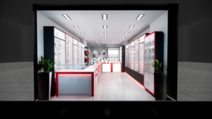 Trang trí cửa hàng điện thoại di động, nội thất cửa hàng điện thoại, quầy trưng bày phụ kiện điện thoại - Product Image 2