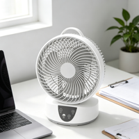 Ventilateur intelligent pour salon avec oscillation 3D, affichage LED du minuterie, deux modes de contrôle par écran tactile