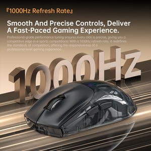 M500 SE 2.4GHz üç modlu kablosuz fare 400mAh şeffaf 4800DPI oyun faresi - Product Image 5