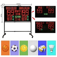 Tableau de score électronique multi-sports portable GANXIN de 1,2 mètre pour basketball, football, pickleball, badminton, volley-ball, tennis de table
