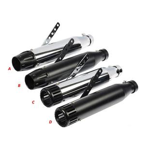 Silencieux universel pour moto Silencieux d'échappement pour moto chromé - Product Image 1