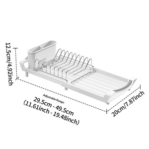 Égouttoir à vaisselle et bols <span class=keywords><strong>de</strong></span> <span class=keywords><strong>cuisine</strong></span> multifonctionnel rétractable en métal, type sur pied, pour l'export transfrontalier <span class=keywords><strong>AliExpress</strong></span> - Product Image 6