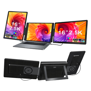 Moniteur double détachable 16 pouces <span class=keywords><strong>2</strong></span>,5K, glissière magnétique, transformation horizontale verticale, connexion flexible, moniteur double <span class=keywords><strong>écran</strong></span> pour <span class=keywords><strong>PC</strong></span> - Product Image 1