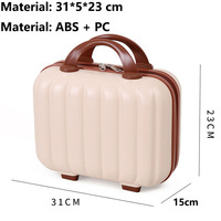 2025 gros léger 14 pouces ABS Vintage Mini étui de voyage petits cosmétiques maquillage valise cadeau étui cosmétiques sacs étui