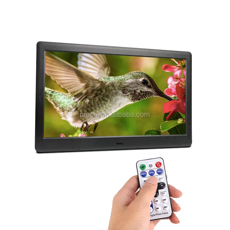 high quality HD 1080p loop Video 1024*600 slim 10" lcd advertising player DPF/digital photo frame 10 inch for sale