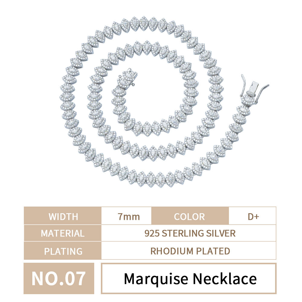 Marquise Necklace White