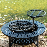 Vente Chaude Directe Usine : Barbecue Portable de Haute Qualité, Durable, Antiadhésif, Revêtu par Poudrage, avec Fourche à Feu pour le Chauffage