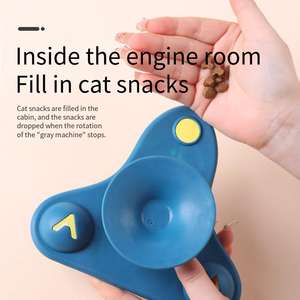 Innovativi giocattoli originali per gatti in vinile durevole piccolo aereo e giocattoli che filano le esplosioni per prendere in giro il cane - Product Image 3