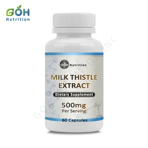 GOH OEM Label pribadi ekstrak Silymarin kapsul ekstrak Thistle susu