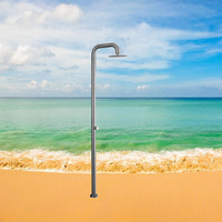 Colonne de douche extérieure en acier inoxydable pour piscine et jardin