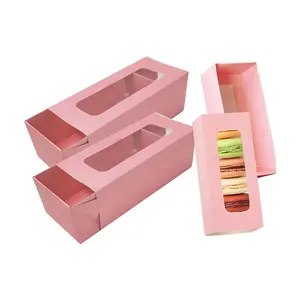 Roze Mooi Verpakt Wedding Party Cake Opslag Biscuit Papier Doos Cake Decoratie Bakken Accessoires