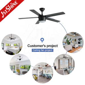 Ventilador <span class=keywords><strong>de</strong></span> techo LED 1stshine, 5 aspas <span class=keywords><strong>de</strong></span> plástico negro, iluminación Led regulable, ventilador <span class=keywords><strong>de</strong></span> techo <span class=keywords><strong>de</strong></span> Control inteligente con control remoto - Product Image 5