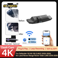 Caméra embarquée 4K pour Land Rover Range Rover Velar Defender 110 2018-2026 Double objectif WiFi Plug&Play Surveillance de stationnement 24h Vision nocturne