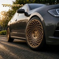 Ruedas de Malla de Panal 3D Forjadas de 19, 20 y 21 Pulgadas, 5x112, de Alto Rendimiento para Mercedes Benz, BMW, Audi, Diseño Personalizado