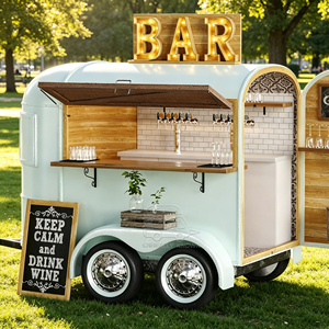 Remorque de concession entièrement équipée avec compartiment pour chevaux, options alimentaires, machine à café, sorbetière et vitrine. - Product Image 3