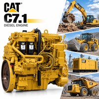Moteur diesel industriel CAT C7.1 129-240 kW 2200 tr/min pour la construction, l'exploitation minière, les générateurs et les machines lourdes