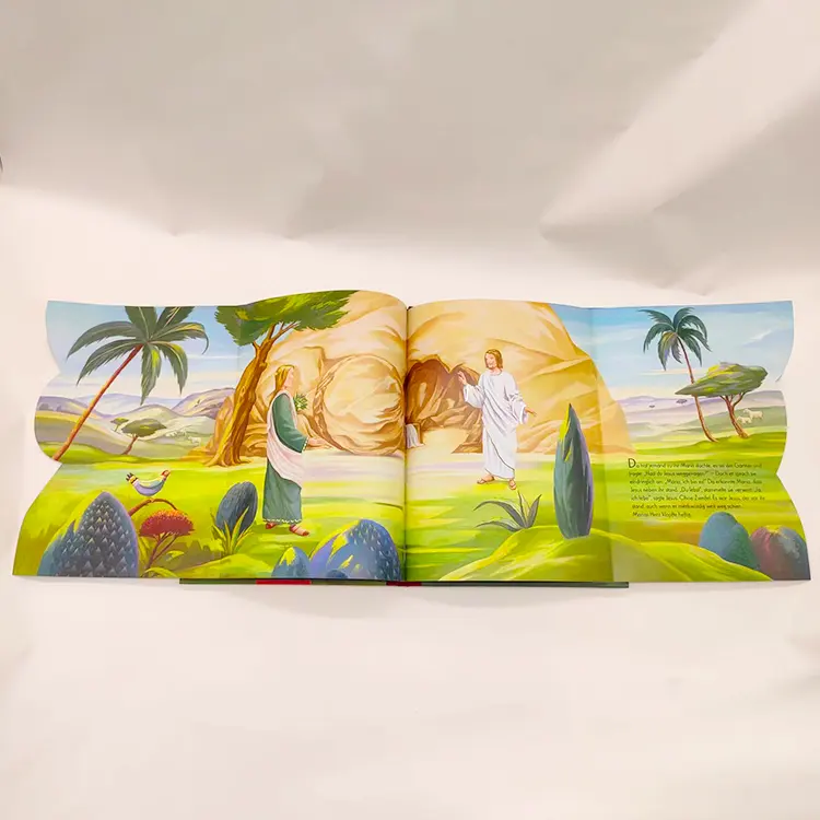 子供のためのカスタムハードカバー子供用コミックストーリージャーナル本の印刷聖書を学ぶ