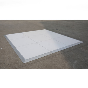 Suelo de madera contrachapada con borde de aluminio para bodas y fiestas, pista de baile de madera - Product Image 3