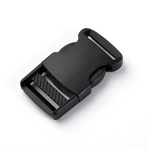 Adjustable Plastic Buckle 25mm Black <b>Webbing</b> Strap Clip For Backpack Bag Belt Accessory Spring 2024 - Product Image 2