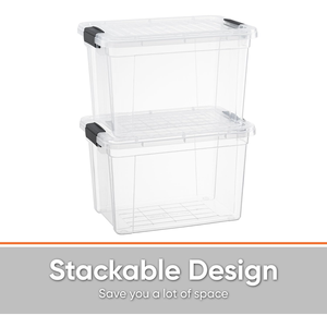 Classic Design Plastic <b>Clear</b> Plastic Storage <b>Container</b> 10L Polypropylene Storage Boxes with Lid - Product Image 4