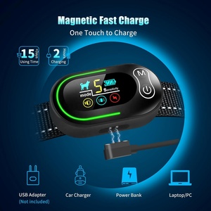 <span class=keywords><strong>Collier</strong></span> <span class=keywords><strong>anti</strong></span>-<span class=keywords><strong>aboiement</strong></span> pour chien sans choc électrique, rechargeable, étanche, avec écran LCD, modes d'entraînement par vibration et son - Product Image 5
