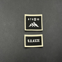 Étiquette en vinyle thermocollant en PVC souple, écologique, avec logo imprimé en relief découpé au laser, personnalisée pour vêtements 3D