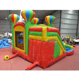 Structure gonflable commerciale combinée toboggan et château rebondissant pour enfants et adultes - Product Image 5