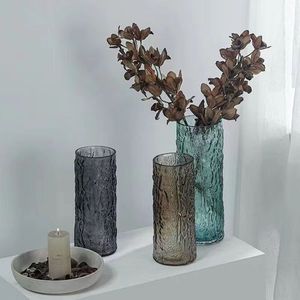 Vase en verre transparent de qualité supérieure, nouveau design minimaliste moderne en forme de roche, vase pour roses et tulipes <span class=keywords><strong>Glacier</strong></span> - Product Image 3
