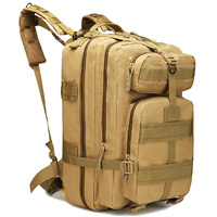 Sac à dos tactique de randonnée AYPPRO 35L avec support de cadre externe, sac à dos en nylon imperméable camouflage pour le trekking et le camping
