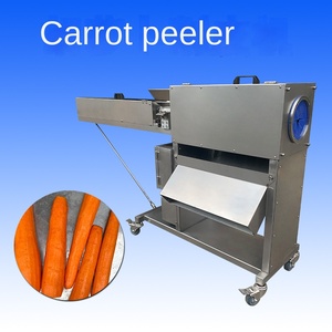 เครื่องปอกผักเชิงพาณิชย์อัตโนมัติสำหรับแครอทและหัวผักกาดพร้อมมอเตอร์และปั๊มสามารถปรับความหนาได้ - Product Image 2