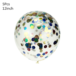 Ballons à paillettes en <span class=keywords><strong>or</strong></span> <span class=keywords><strong>Rose</strong></span> argent, 12 pouces, confettis à paillettes ronds transparents pour décoration de mariage, fête d'<span class=keywords><strong>anniversaire</strong></span> - Product Image 6