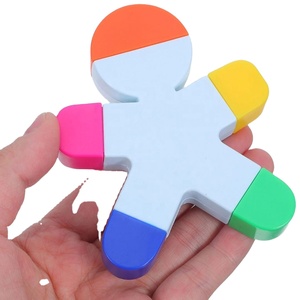Custom Logo Human Shaped Highlighter <b>Pen</b> <b>Multi</b> <b>Color</b> Office Stationery Gift for Trade Show Giveaways - Product Image 4
