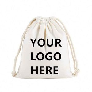 Recyclable Wholesale Custom Eco Cotton Pouch Bag for White Canvas <b>Gift</b> Cotton Clothing <b>Envelope</b> Bag Cotton Pouch - Product Image 4