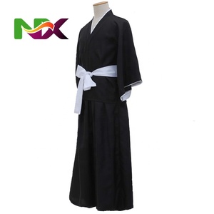 Shinigami / Bleach Rukiya Vêtements COS Vêtements <span class=keywords><strong>Kimono</strong></span> <span class=keywords><strong>japonais</strong></span> Costumes de filles Costume d'anime Bleach <span class=keywords><strong>Cosplay</strong></span> - Product Image 5