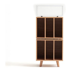 Mobile HI FI STOCKHOLM 1100 Blanc et Chêne NORSTO110AWTOK - Product Image 1