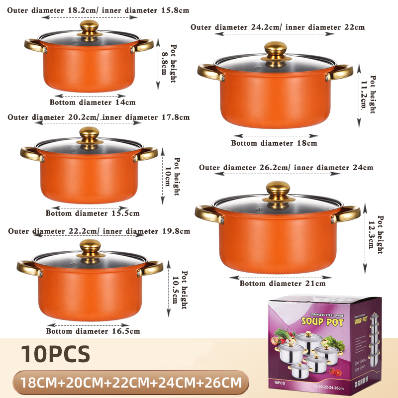 18-20-22-24-26CM Orange