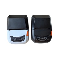 Impresora de Etiquetas Térmicas de Bolsillo, Blanco y Negro, 58 mm, Impresión de Alta Velocidad, Compatible con Impresión de Etiquetas de Precio para Joyería