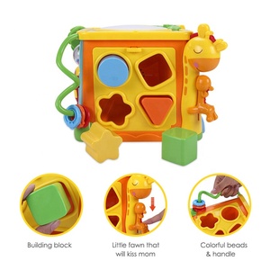 Children Center <strong>Activity</strong> <strong>Cube</strong> With Counting Beads Animal Sounds Cognitive Growth Baby Gift High Quality Material Set - Product Image 3