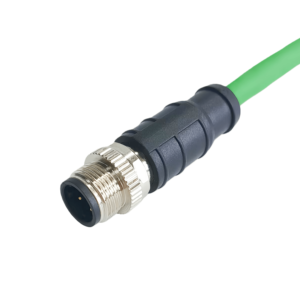 Câble Réseau Blindé A/D à Cœur en Cuivre Quadri-cœur, Catégorie 6E Gigabit, Double Connecteur M12 RJ45, IP67, pour Ordinateur - Vente Flash - Product Image 3