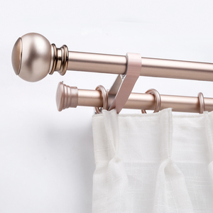ชุดราวผ้าม่านคู่ขนาด28มม. สำหรับห้องอาบน้ำอลูมิเนียมแบบเรียบง่าย - Product Image 1