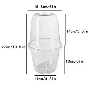 Pots de pépinière transparents en PET de 3,5, 4, 5 et 6 pouces, pots à graines de jardin, pots de pépinière avec dômes d'humidification - Product Image 4