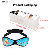 Nouvelles lunettes de fête LED du fabricant, batterie rechargeable, cadeau amusant pour Pâques, Nouvel An, Saint-Valentin, Nouvel An chinois