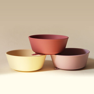 Silicone Baby Bowl 120mm Diameter With <b>Suction</b> <b>Cup</b> For Infants 0-12 Months Solid Color Feeding Dish - Product Image 3