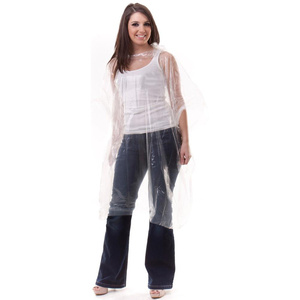 Poncho ecológico impermeable de LDPE degradable con capucha, regalos promocionales de plástico, impermeables para eventos al aire libre - Product Image 1