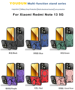 Coque de téléphone magnétique multifonction avec anneau rotatif et grande fenêtre pour objectif, compatible Redmi K90, K80 Pro Max, Note 15, 14 Pro+, 15, 15C, A5 - Product Image 2