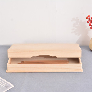 Caja rectangular de madera personalizada con tapa superior e inferior, caja para guardar postales, color madera natural, caja de madera exquisitamente elaborada. - Product Image 3