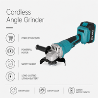 Meuleuse d'angle sans fil 20V portative sans balais à grande vitesse pour la découpe de métal, le polissage de carreaux et l'élimination de la rouille, 125 mm