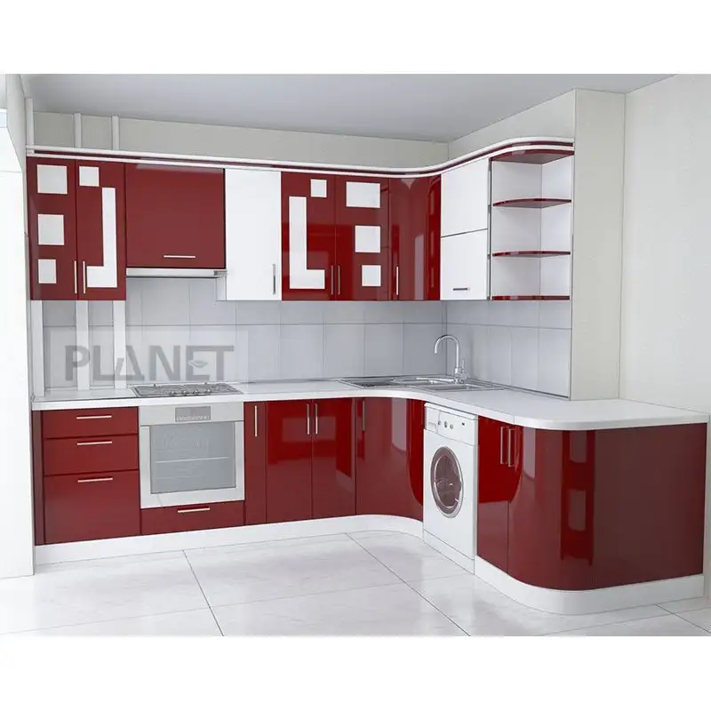 Organizer mobile da cucina personalizzato con manico vino colore rosso armadi da cucina rubinetto Fai da te armadi da cucina